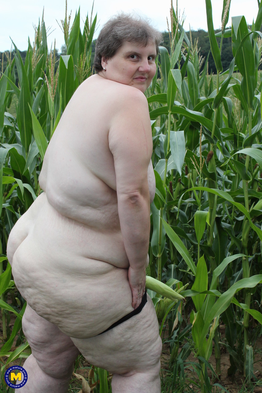 Ожиревшая бабка в кукурузном поле. Фото - 15
