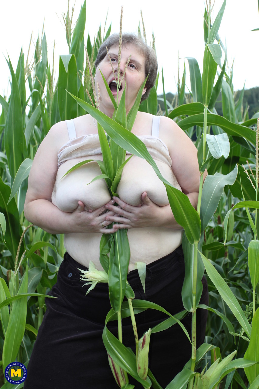 Ожиревшая бабка в кукурузном поле. Фото - 3