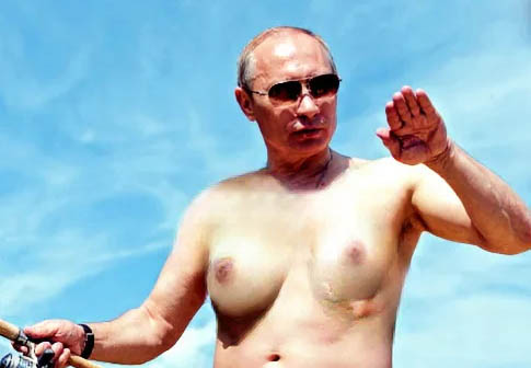 Russische Hure Vladimir Putin nackt und gefickt